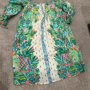 Off the shoulder print Lily Pulitzer dress. Size S. NWT